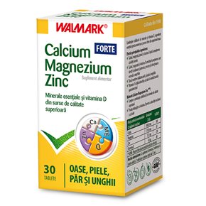 Calciu + Magneziu + Zinc + Vitamina C Forte 20 plicuri
